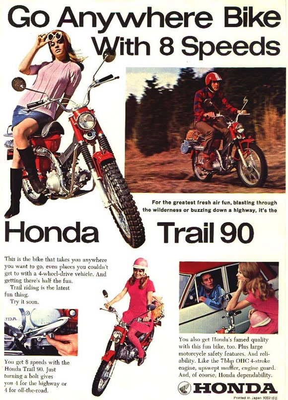 Honda ct90 reproduction decals #3