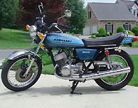 1975 Kawasaki H1F blue