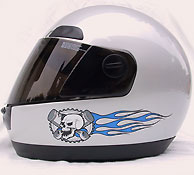 Skull helmet graphics