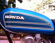 1975 Honda CB125S gas tank decals 