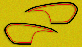 Honda CL350 K4 gas tank stripes