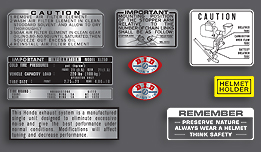 1972 Honda XL250 K0 decals
