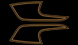 1974 Honda CB250 gas tank decals