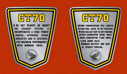 Honda ct70 decals #4
