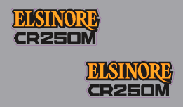 Honda CR250M side decals