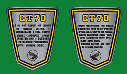 1975 CT70 K4 decals