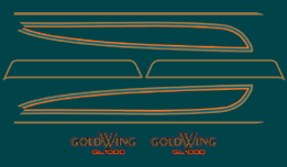 1975 Honda GL1000 Decal Set (blue)