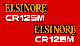 1976-77 CR125M side decals on Silver