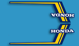 1976 Honda CB125S Euro gas tank decals