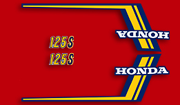 1976 Honda CB125S Euro decal set