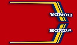 1976 Honda CB125S Euro gas tank decals