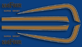 1977 CB550 Super Sport decal set