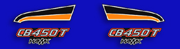 1978 CB450T Hawk side cover decals