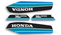 1980 Honda XL125S Euro complete decal set