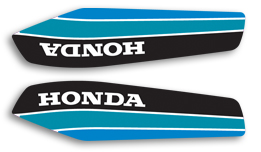 1980 Honda XL125S Euro gas tank decals