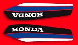 1980 Honda XL125S Euro gas tank decals