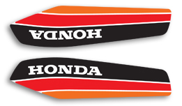 1980 Honda XL125S Euro gas tank decals