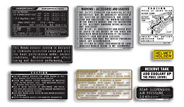 1981 & 1982 Honda GL1100 warning set