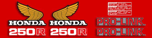 Reproduction graphics honda xl250r #3