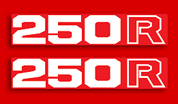 Reproduction graphics honda xl250r #6