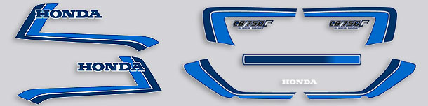1982 Honda CB750F complete decal set