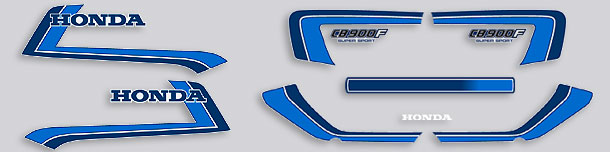 1982 Honda CB900F complete decal set