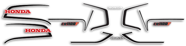 1983 Honda CB1100F Red Model - Blue