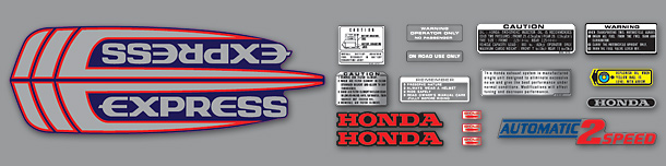 1983 Honda Express decal set