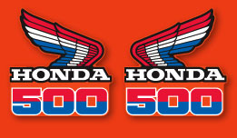 1985 Honda CR500R decals
