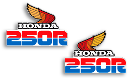 Reproduction graphics honda xl250r
