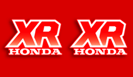1987 XR200R gas tank decals