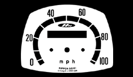 CA77 Speedometer Face decal
