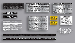 1983 Honda CB1100F Warning & Service Label Set
