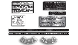 1981 CB1100RB warning & service decals