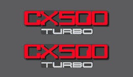 1982 CX500 TC side panel decals