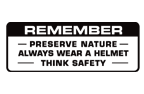 Honda Preserve Nature Warning