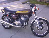 1975 Kawasaki H1F candy gold