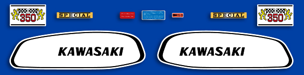 1970 Kawasaki A7 decal set