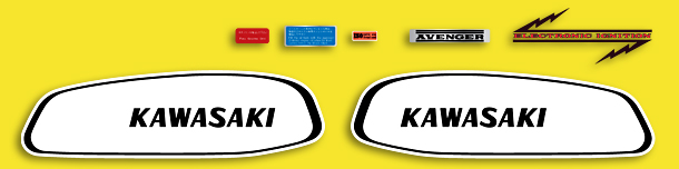 1970 Kawasaki A7 decal set
