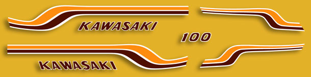 1972 Kawasaki G5 decal set