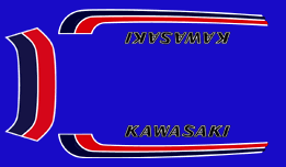 1973 Kawasaki G5A gas tank decals