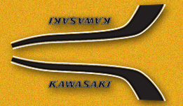 1974 Kawasaki F9B fuel tank decals