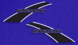 1975 Kawasaki F11B fuel tank decal