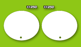 1975 Kawasaki KX250 side panel decals