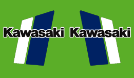 1980-81 Kawasaki KX250 Gas Tank Decals