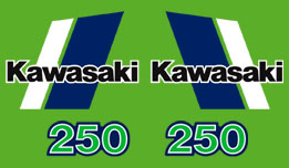1982 KX250 complete decal set