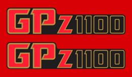 1983-84 GPz1100 side cover decal