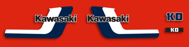 1987 Kawasaki KD80 decal set