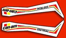 Can-Am 350 Trial decals