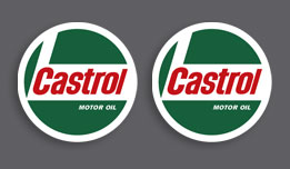 Castrol 2" decals